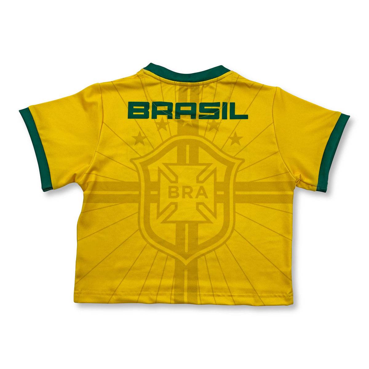 Brazil Redeemer Crop Top back yellow fitted top stretch fabric available @ asphaltsocialklub.com