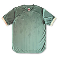 Cymru Cennin Pedr Third Football Jersey Back soft green standard fit performance fabric available @ asphatsocialklub.com 