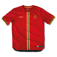 Cymru Hanes Home Football Jersey front red standard fit performance fabric available @  asphaltsocialklub.com 