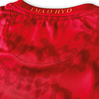 Cymru Hanes Home Football Jersey red back neck detail standard fit performance fabric available @ aspaltsocialklub.com 