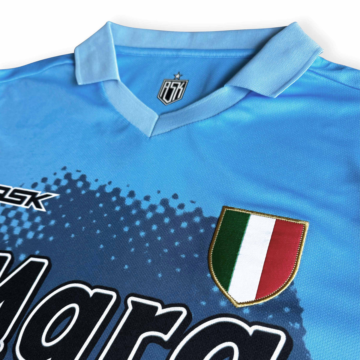 Diego Home Football Jersey sky blue Napoli inspired woven badge detail available @ asphaltsocialklub.com 