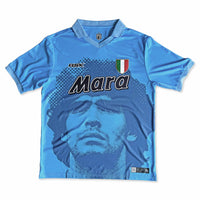 Diego Home Football Jersey sky blue  retro style Napoli inspired standard fit performance fabric available @ asphaltsocialklub.com 