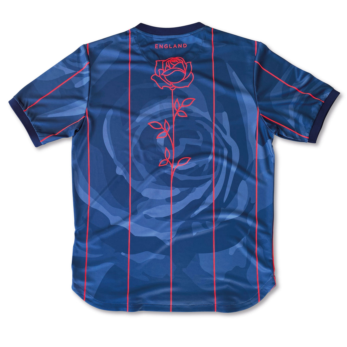 England Rose Away Football Jersey back navy standard fit performance fabric available @ asphaltsocialklub.com 