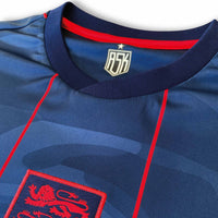 England Rose Away Football Jersey navy woven crest detail standard fit performance fabric available @ asphaltsocialklub.com 