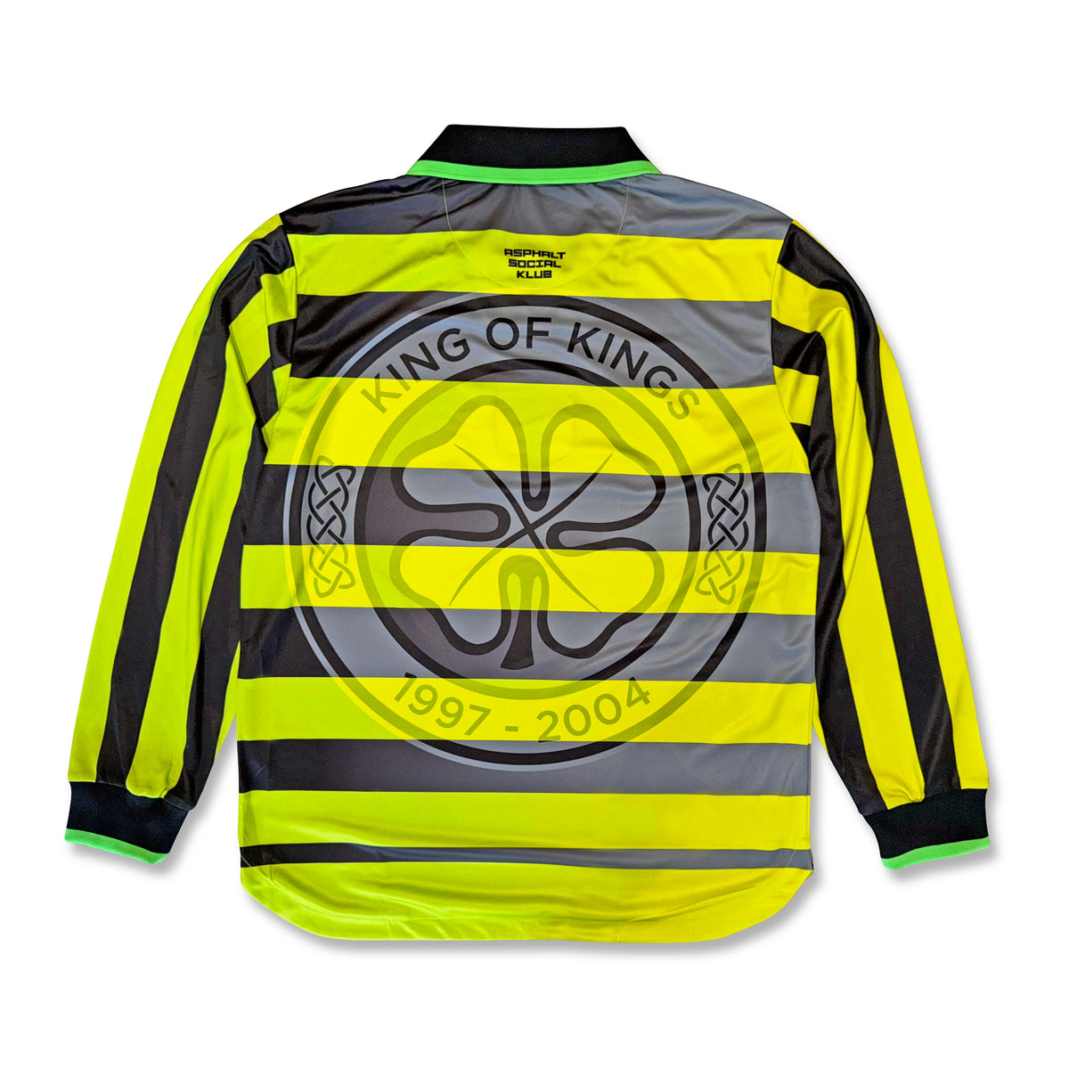 Henrik Away Football Jersey back volt yellow black retro style relaxed fit performance fabric available @ asphaltsocialklub.com 