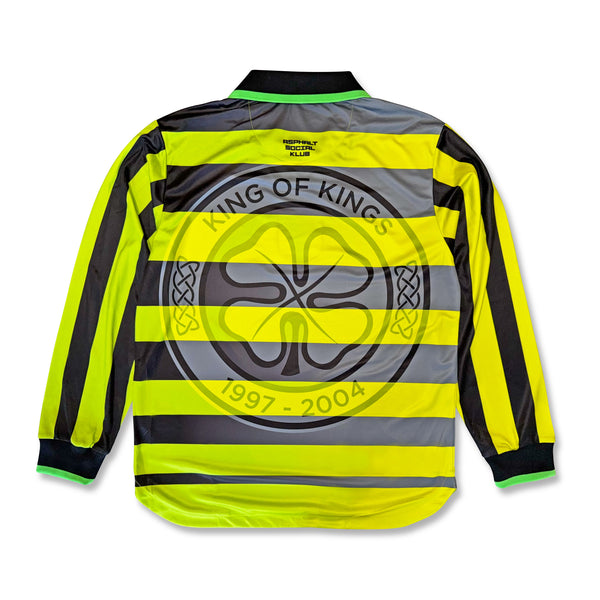 Henrik Away Football Jersey back volt yellow black retro style relaxed fit performance fabric available @ asphaltsocialklub.com 