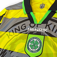 Henrik Away Football Jersey woven crest detail volt yellow black relaxed fit performance fabric available @ asphaltsocialklub.com