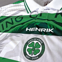 Henrik Home Football Jersey woven crest detail green white retro style oversize fit available @ asphaltsocialklub.com