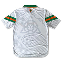 Ireland 90's Away Football Jersey back white standard fit retro style available @ asphaltsocialklub.com 