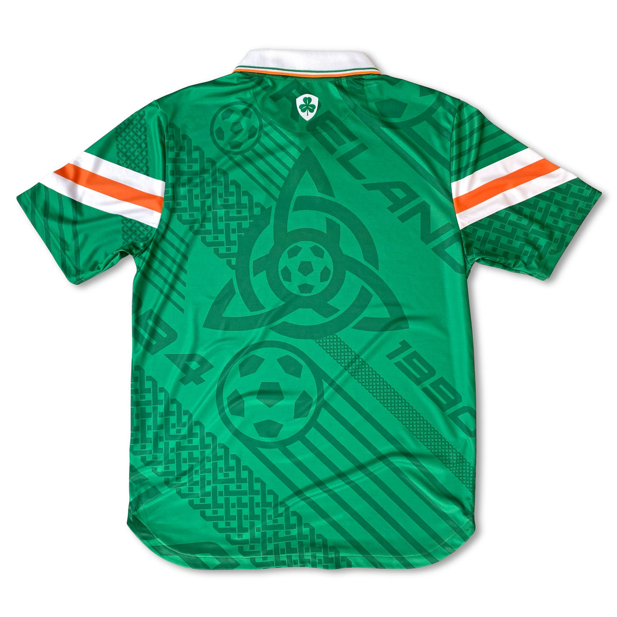 Ireland 90's Home Football Jersey back green 2025 standard fit retro style available @ asphaltsocialklub.com 