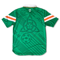 Ireland 90's Home Football Jersey back green 2025 standard fit retro style available @ asphaltsocialklub.com 