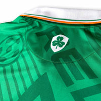 Ireland 90's Home Football Jersey green back detail retro style available @ asphaltsocialklub.com 