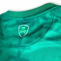 Ireland Ogham Football Jersey Detail Emerald Green standard fit performance fabric available @ asphaltsocialklub.com 