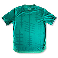 Ireland Ogham Home Football Jersey Back Emerald Green standard fit performance fabric available @ asphatsocialklub.com 