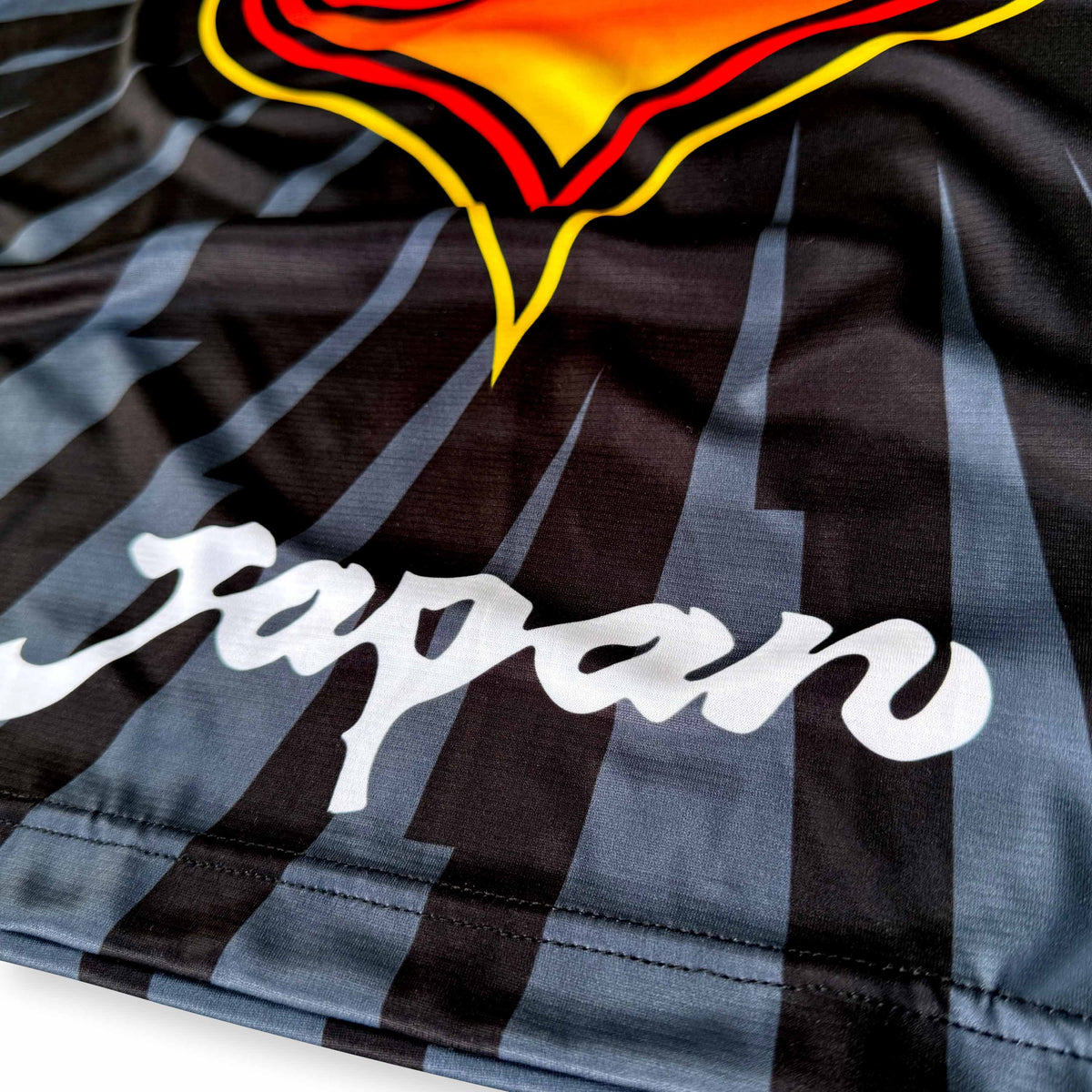 Japan Mecha 90's GK Football Jersey black back detail retro style boxy fit available @ asphaltsocialklub.com