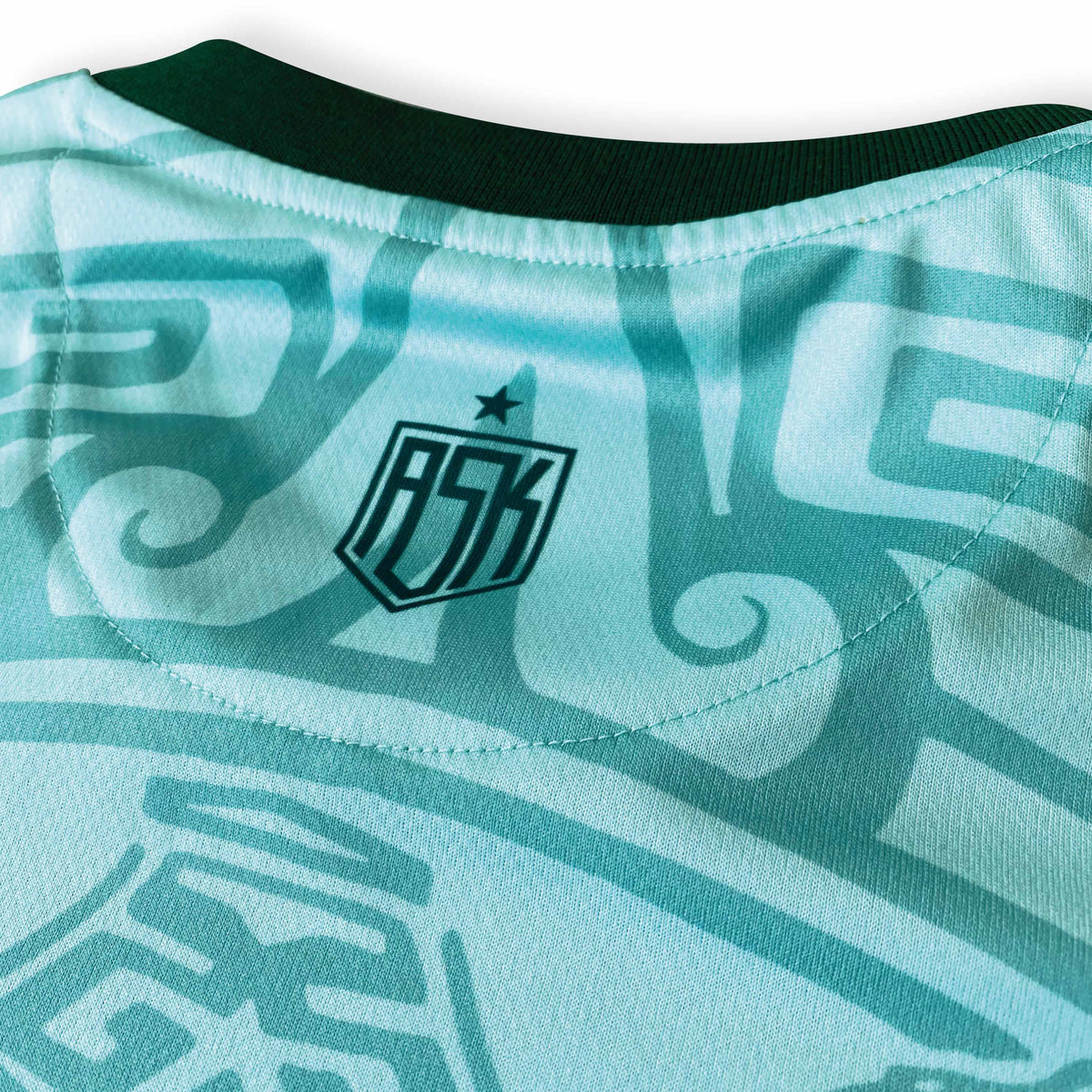 Mexico Guadalupe Copa Football Jersey mint back neck detail standard fit performance fabric available @ asphaltsocialklub.com 