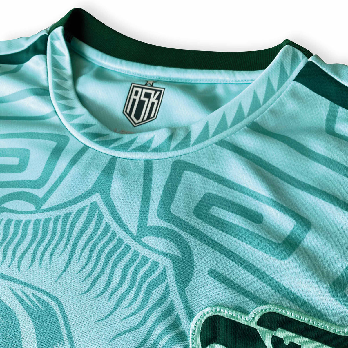 Mexico Guadalupe Copa Football Jersey mint woven crest detail standard fit performance fabric available @ asphaltsocialklub.com 