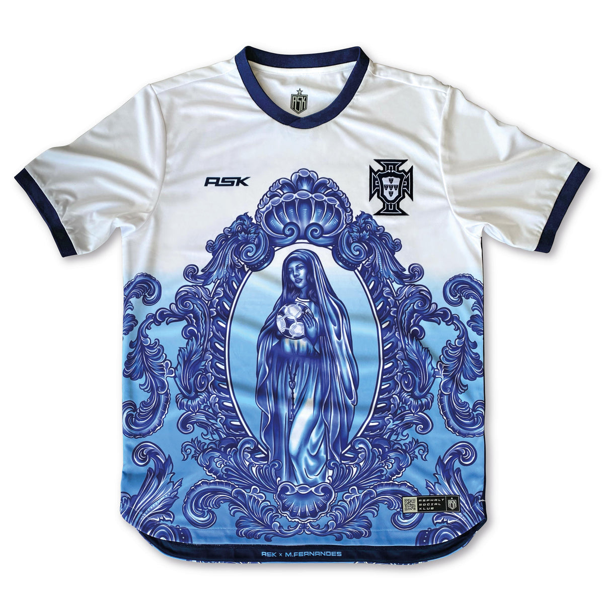 Portugal_Azulejo_Football_Jersey_front_white_standard fit performance fabric available @ asphaltsocialklub.com 