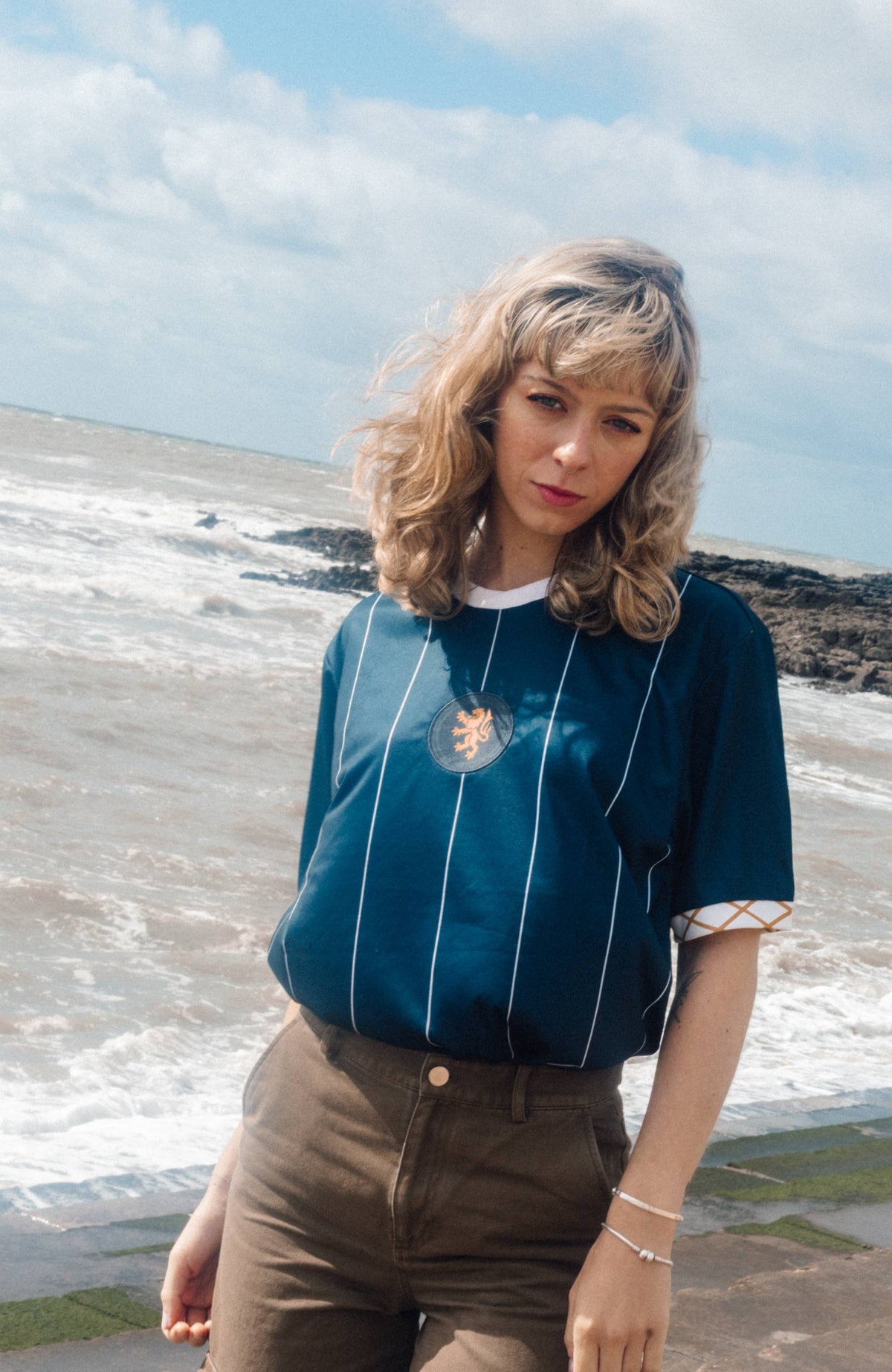 Scotland Hampden Home Football Jersey on model standard fit performance fabric available @ asphalsocialklub.com