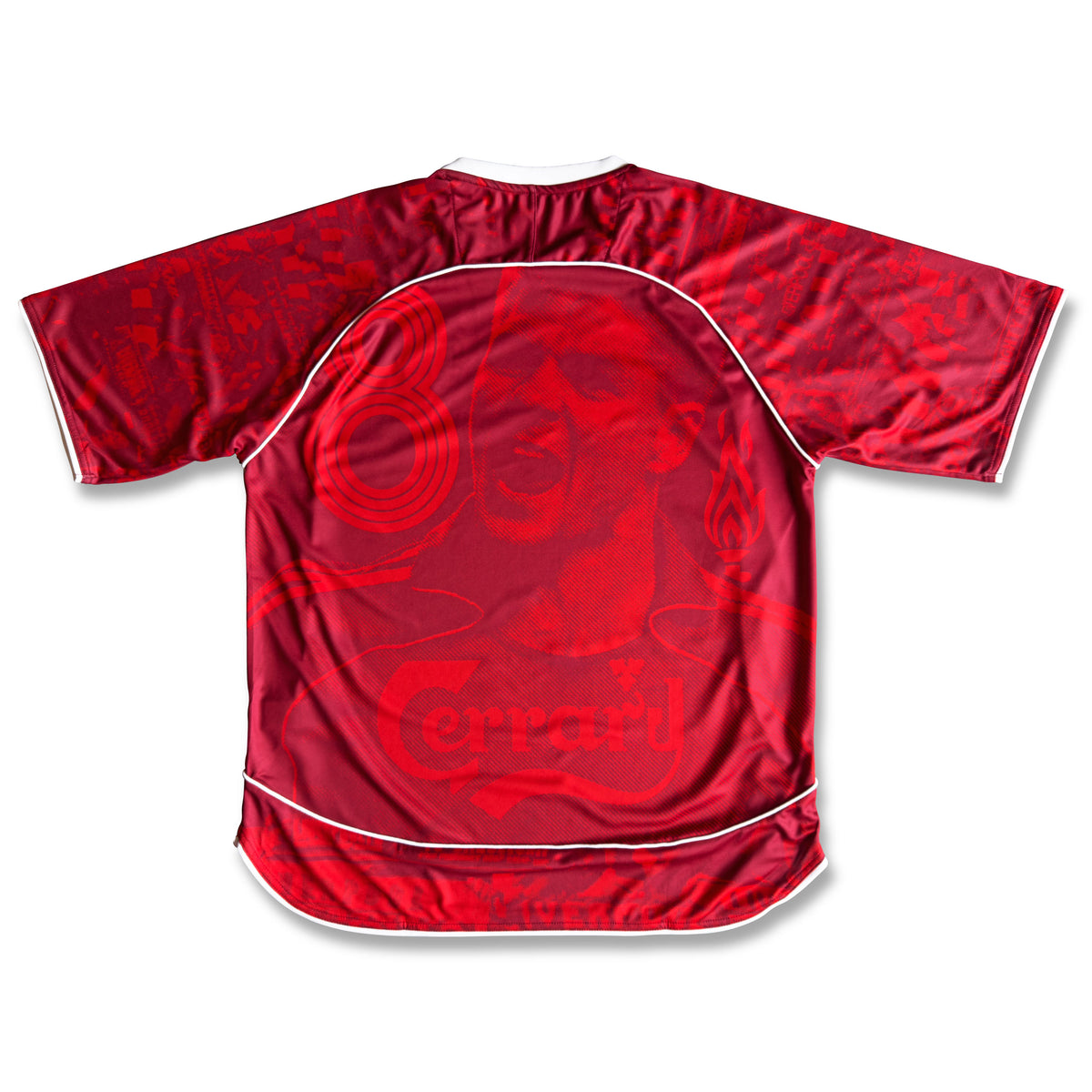 Stevie G Football Jersey red retro style oversize fit performance fabric available @ asphaltsocialklub.com