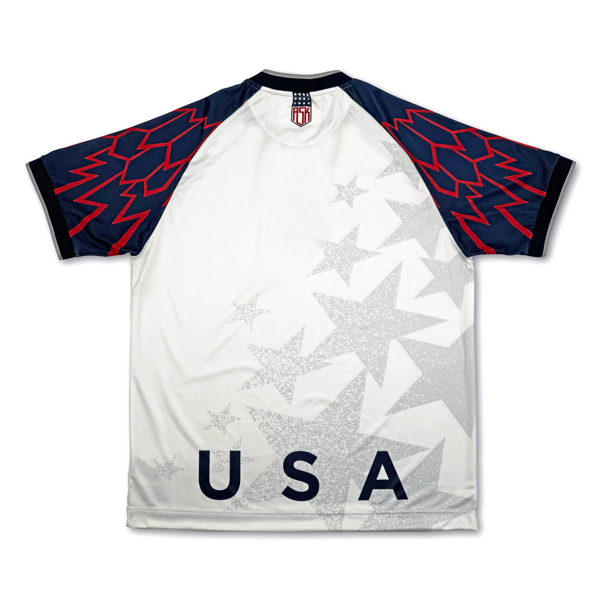 USA Stars Football Jersey Back white oversize fit retro style available @ asphaltsocialklub.com