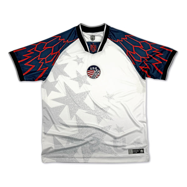 USA Stars Football Jersey Front white oversize fit retro style available @ asphaltsocialklub.com 