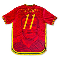 Viva Cymru Football Jersey back Gareth Bale inspired standard fit performance fabric available @ asphaltsocialklub.com 