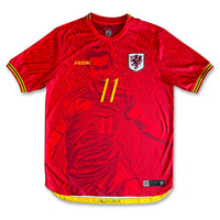 Viva Cymru Football Jersey red Gareth Bale inspired standard fit performance fabric available @ asphaltsocialklub.com 